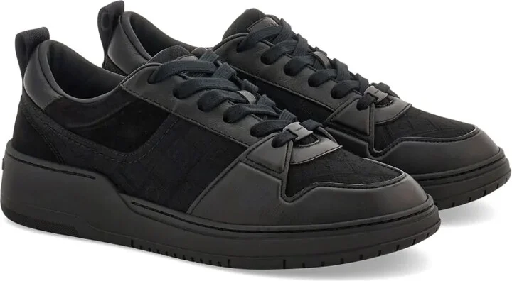 Panelled Leather Sneakers - Image 2
