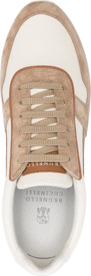 Panelled Leather Sneakers - Image 4