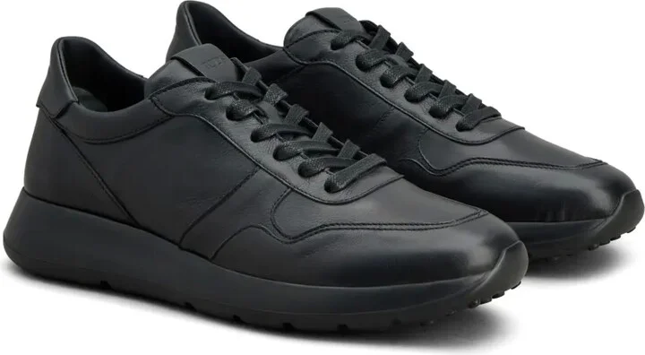 Panelled Leather Sneakers - Image 2