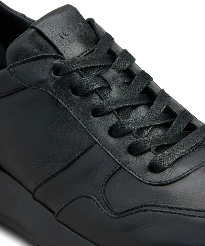 Panelled Leather Sneakers - Image 5