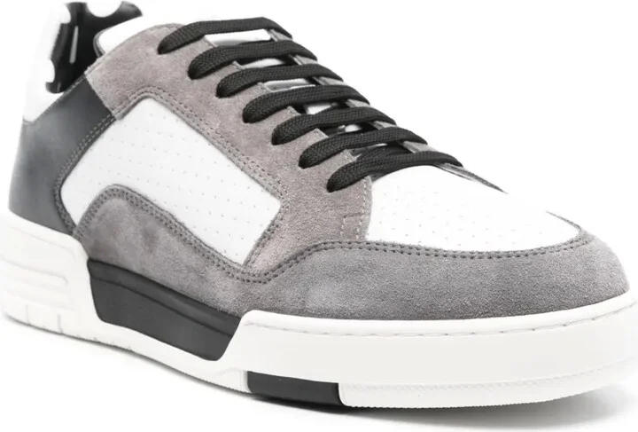 Panelled Leather Sneakers - Image 2