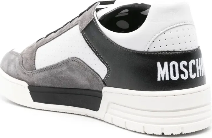 Panelled Leather Sneakers - Image 3