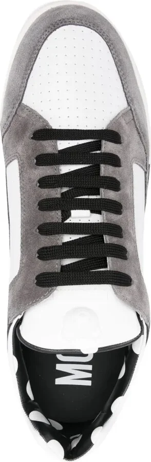 Panelled Leather Sneakers - Image 4