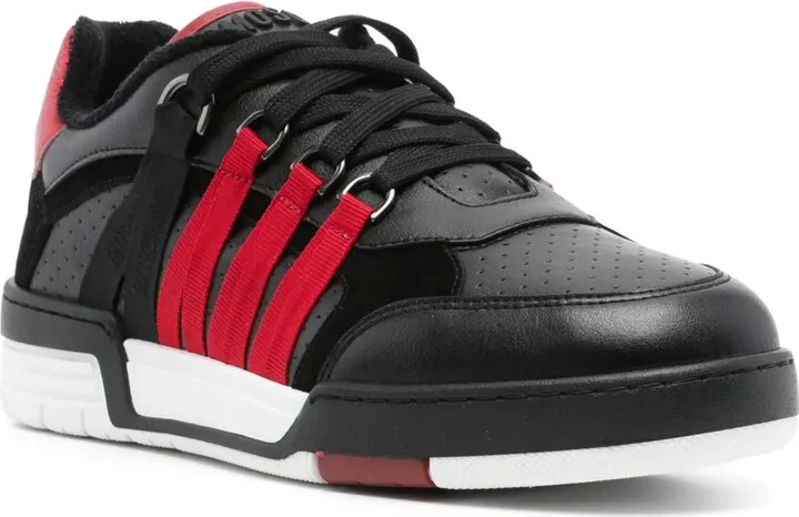 Panelled Leather Sneakers - Image 2