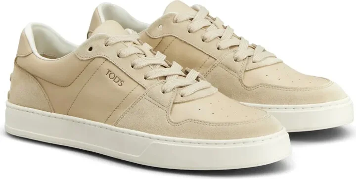 Panelled Leather Sneakers - Image 2