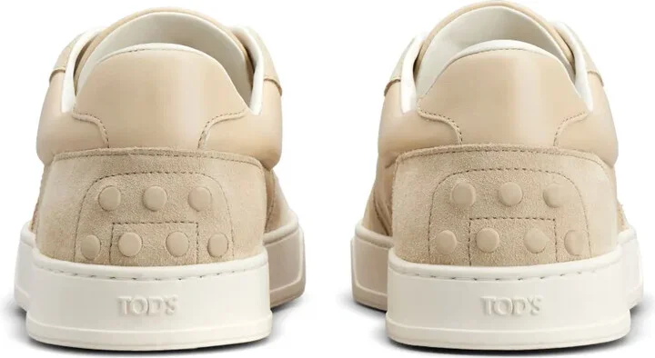 Panelled Leather Sneakers - Image 3