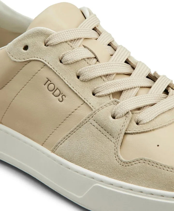 Panelled Leather Sneakers - Image 5