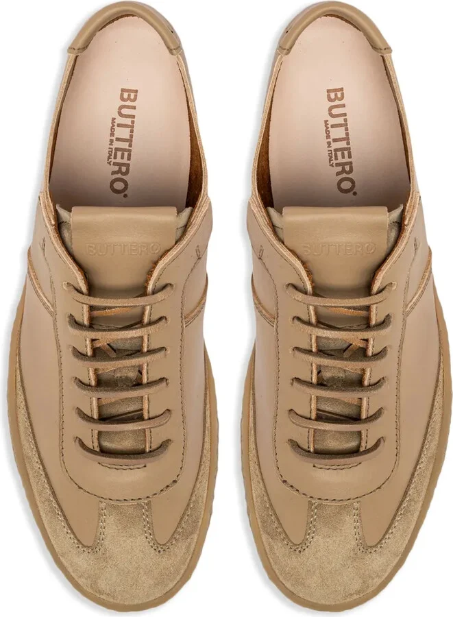 Panelled Leather Sneakers - Image 5