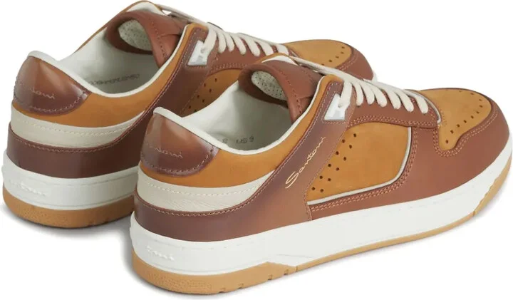 Panelled Leather Sneakers - Image 3