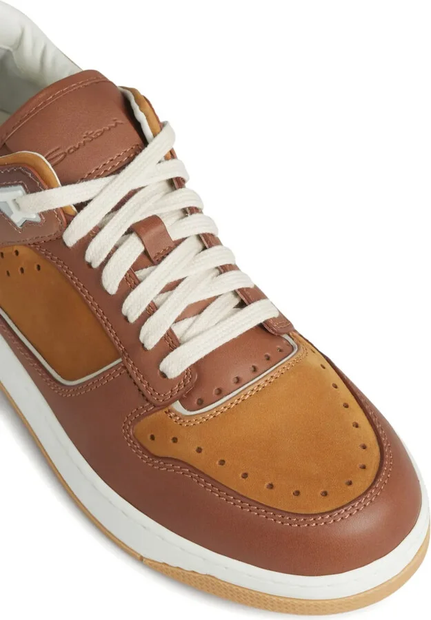 Panelled Leather Sneakers - Image 5