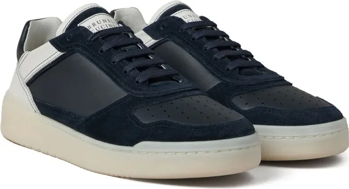 Panelled Leather Sneakers - Image 2