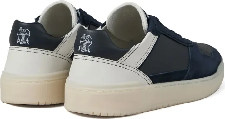 Panelled Leather Sneakers - Image 3