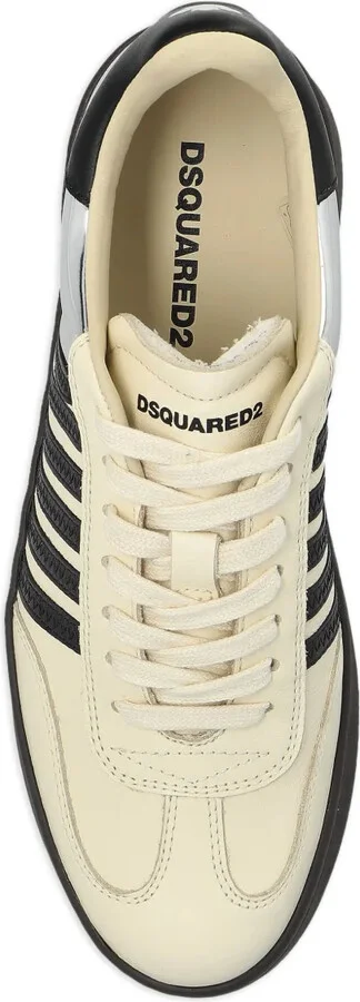 Panelled Leather Sneakers - Image 4