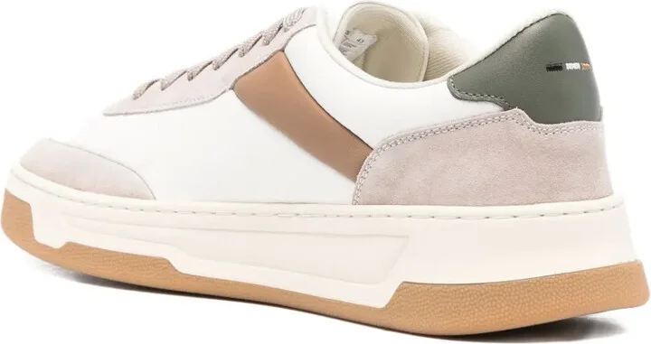 Panelled Leather Sneakers - Image 3