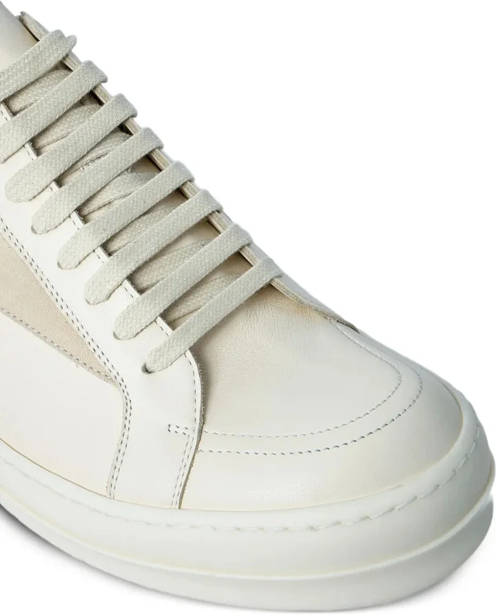 Panelled Leather Sneakers - Image 5
