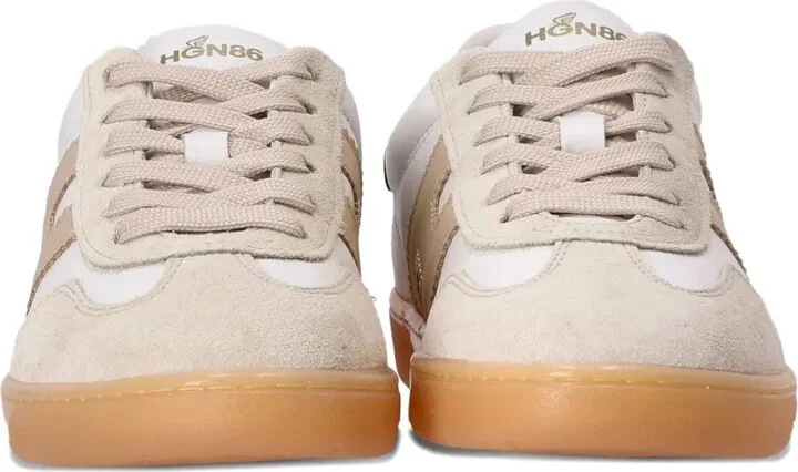 Panelled Leather Sneakers - Image 3