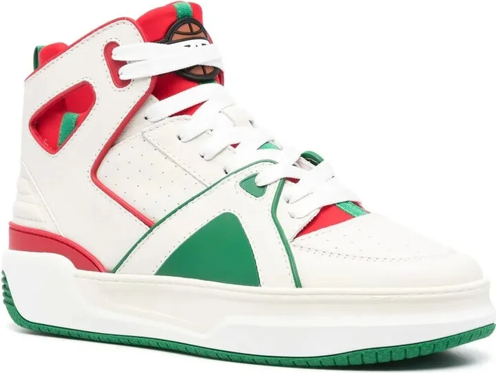 Panelled Leather Sneakers - Image 2