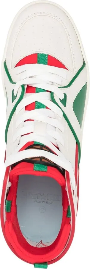 Panelled Leather Sneakers - Image 4