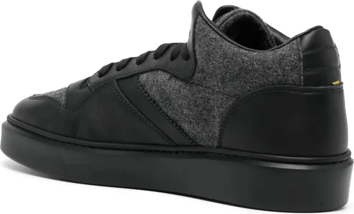Panelled Leather Sneakers - Image 3