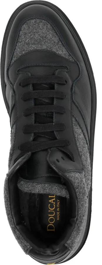 Panelled Leather Sneakers - Image 4