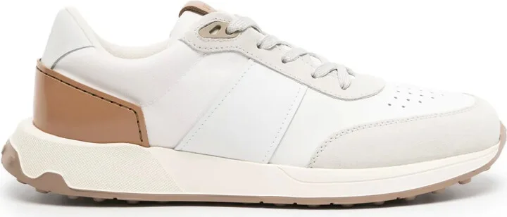 Panelled Leather Sneakers