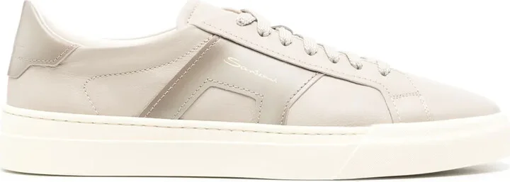 Panelled Leather Sneakers