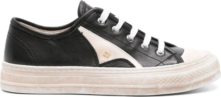 Panelled Leather Sneakers
