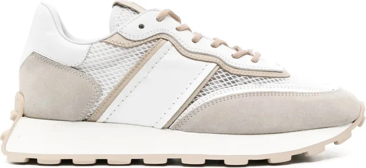 Panelled Leather Sneakers