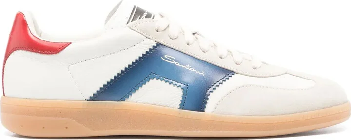 Panelled Leather Sneakers