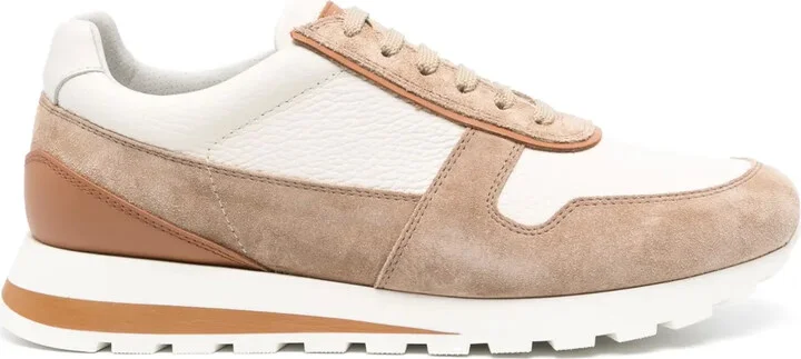 Panelled Leather Sneakers