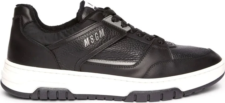 Panelled Leather Sneakers