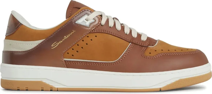 Panelled Leather Sneakers