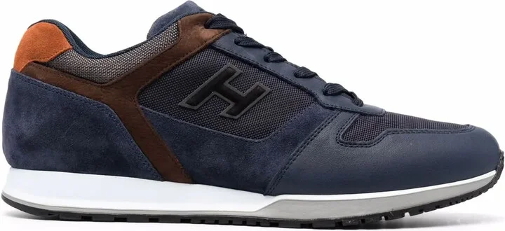 Panelled-Leather Sneakers