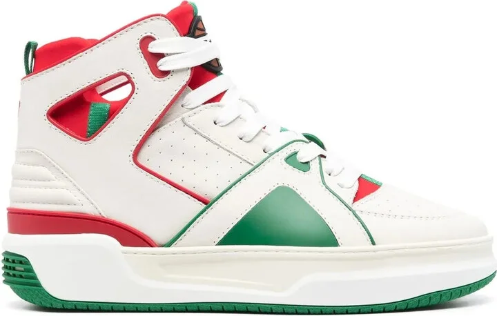 Panelled Leather Sneakers