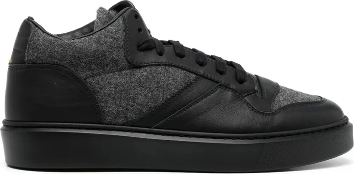 Panelled Leather Sneakers