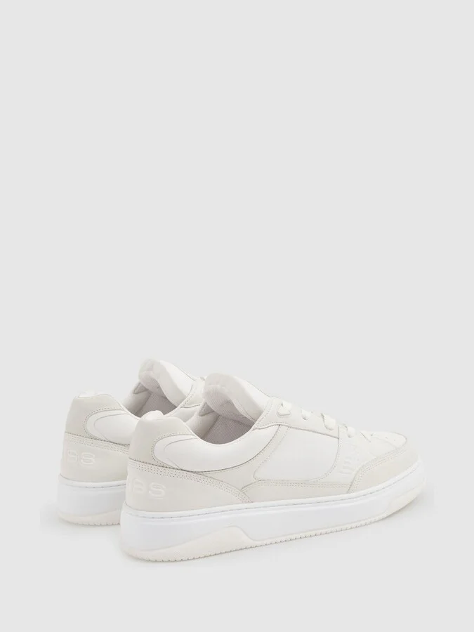 Panelled Leather Trainers - Image 3
