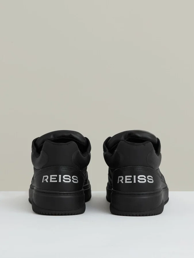 Panelled Leather Trainers - Image 5