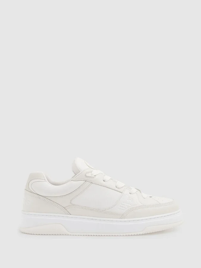 Panelled Leather Trainers