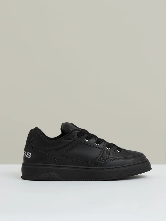 Panelled Leather Trainers