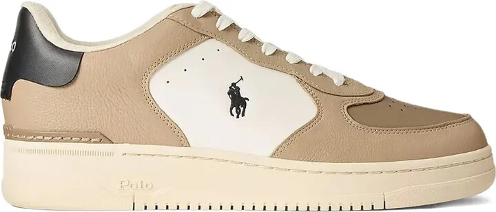 Panelled Logo Low-Top Sneakers