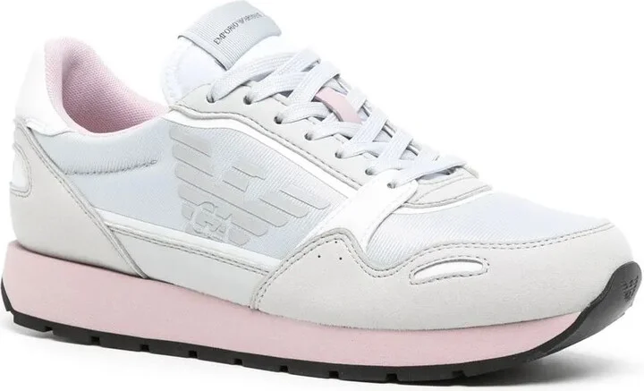 Panelled Logo-Print Sneakers - Image 2