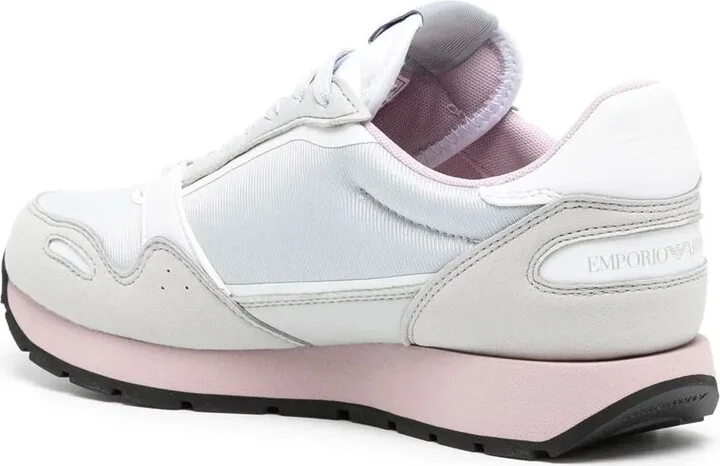 Panelled Logo-Print Sneakers - Image 3