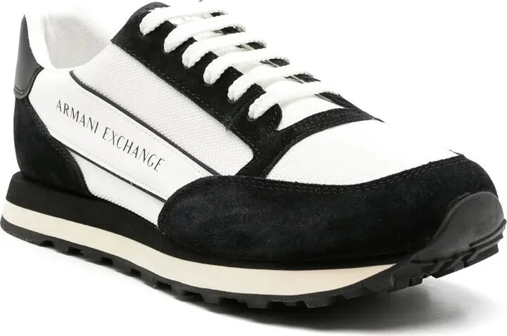 Panelled Logo-Print Sneakers - Image 2
