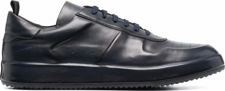 Panelled Low-Top Leather Sneakers