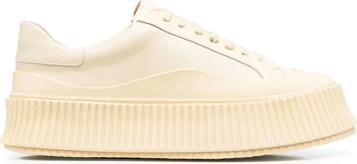 Panelled Low-Top Leather Sneakers