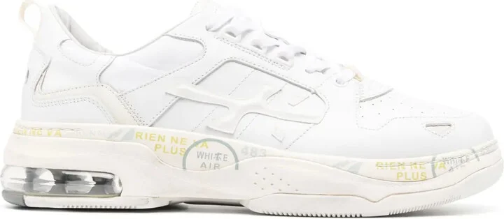 Panelled Low-Top Leather Sneakers
