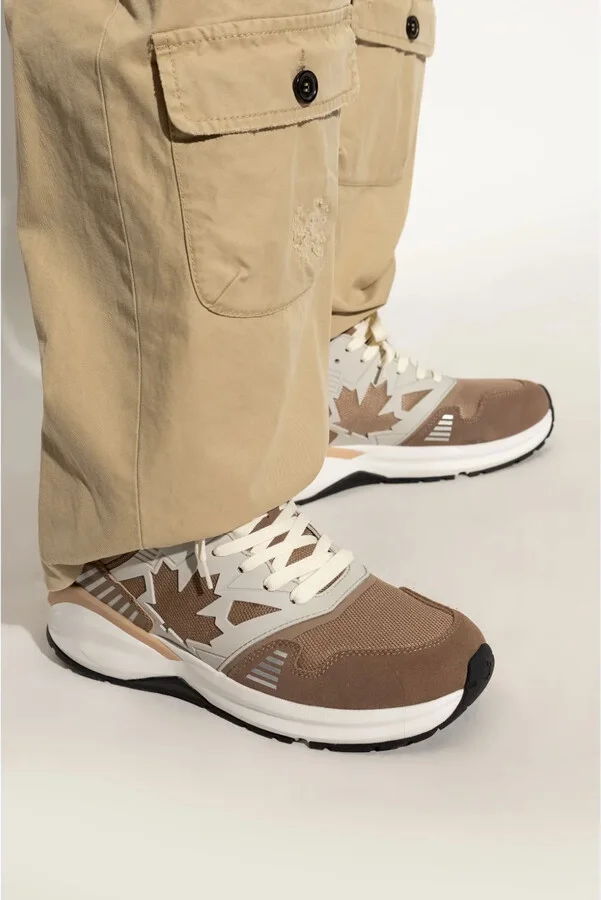Panelled Low-Top Sneakers - Image 2