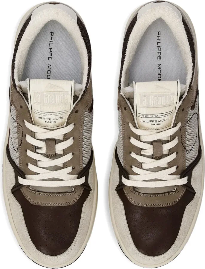 Panelled Low-Top Sneakers - Image 4
