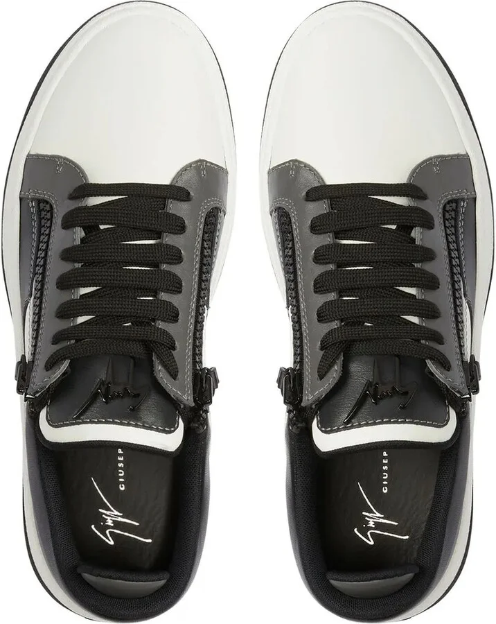 Panelled Low-Top Sneakers - Image 4