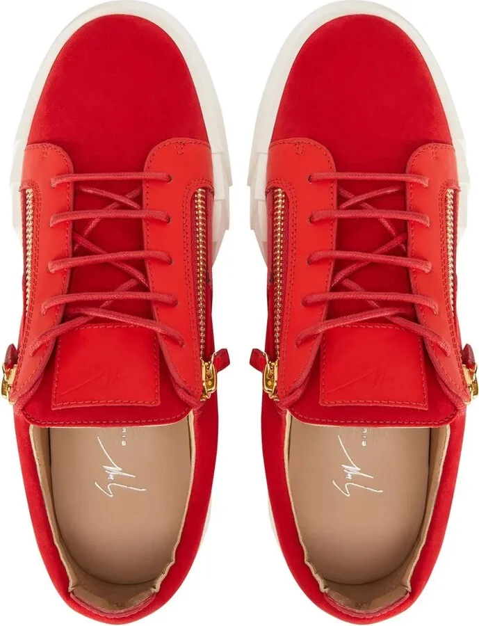 Panelled Low Top Sneakers - Image 3